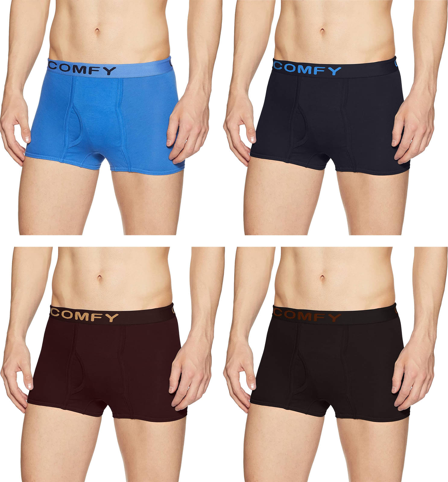 Amul comfy Multicolor Cotton Men's Trunks ( Pack of 4 ) Amul comfy Multicolor Cotton Men's Trunks ( Pack of 4 )