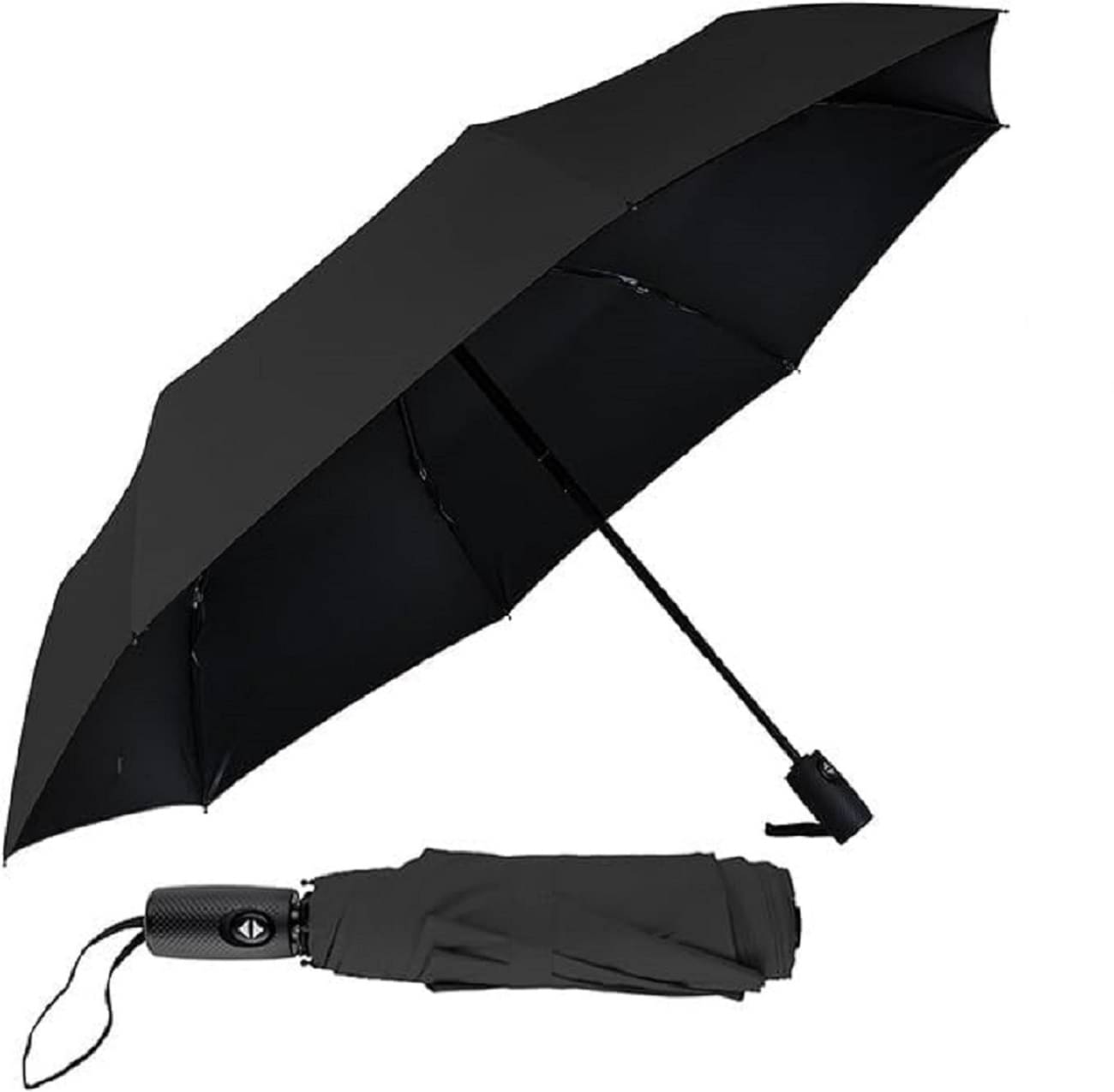 EIGHTEEN ENTERPRISE Black 2 Fold Umbrella EIGHTEEN ENTERPRISE Black 2 Fold Umbrella