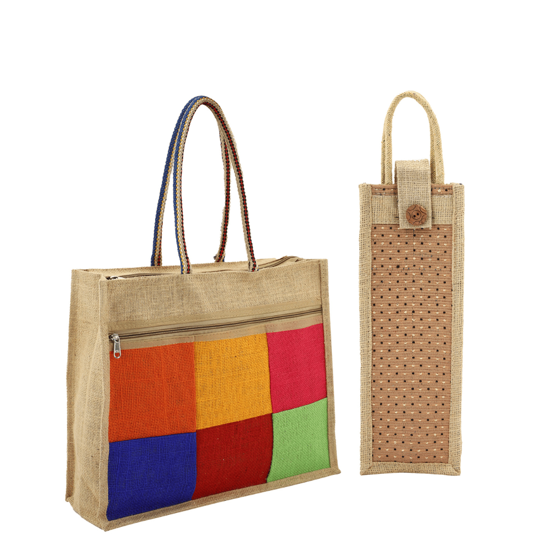 ENSAC Red Jute Handheld - Handbags | Buy online on ZillyBuy