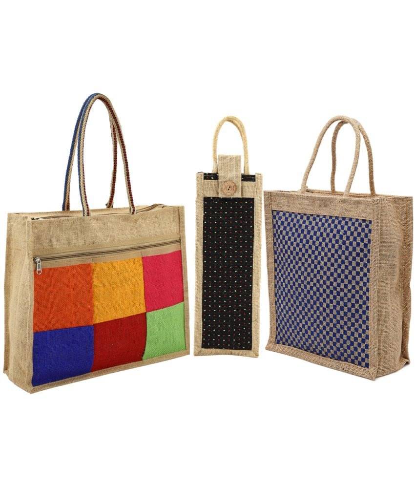     			ENSAC Navy Blue Jute Handheld