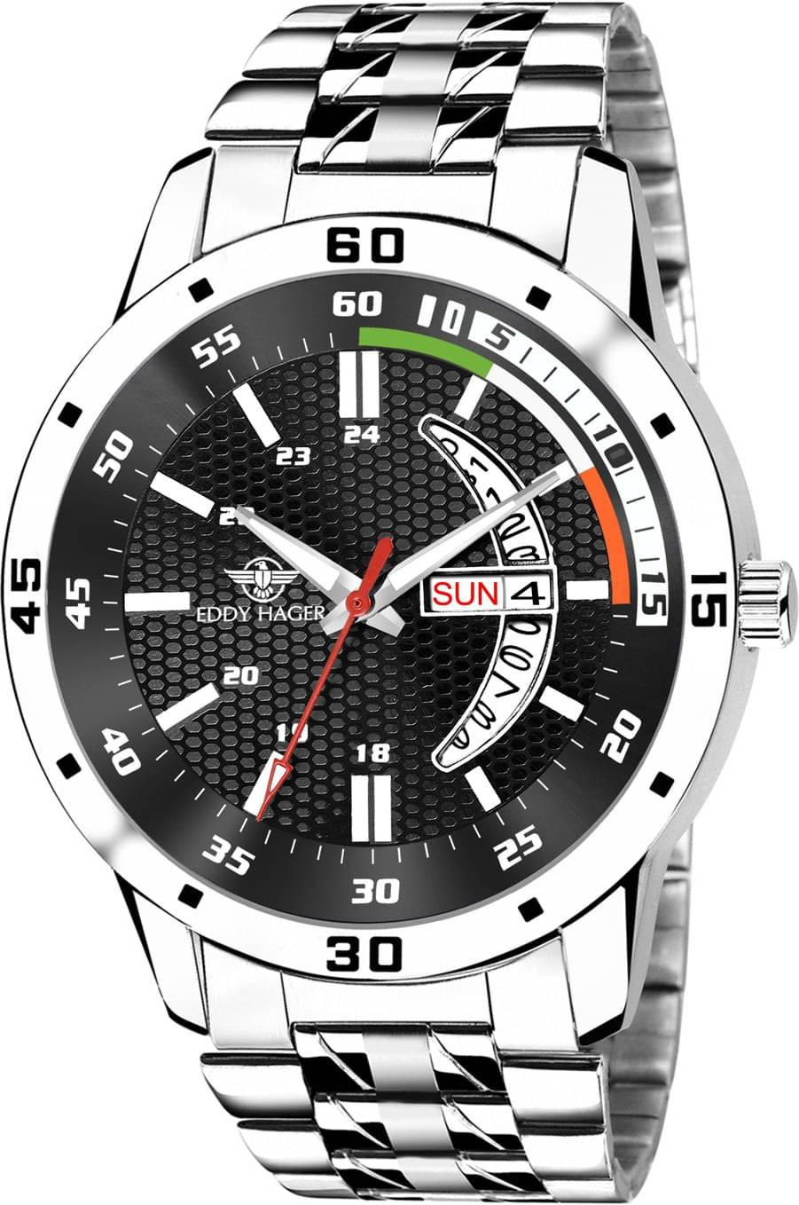     			Eddy Hager Silver Stainless Steel Analog Men's Watch
