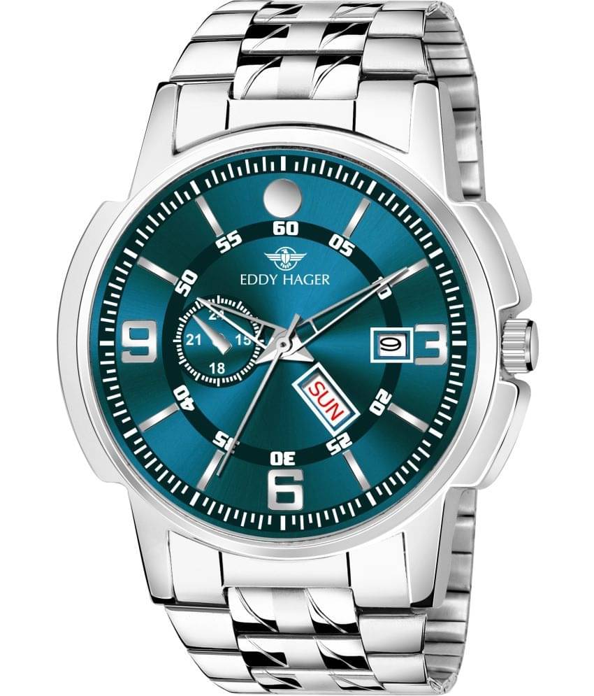     			Eddy Hager Silver Stainless Steel Analog Men's Watch
