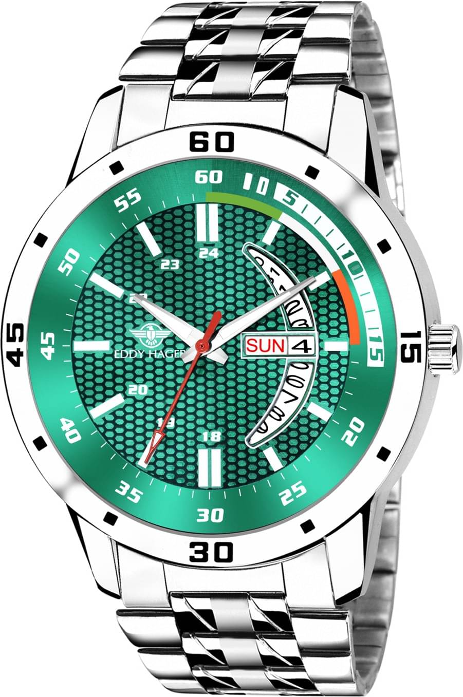     			Eddy Hager Silver Stainless Steel Analog Men's Watch