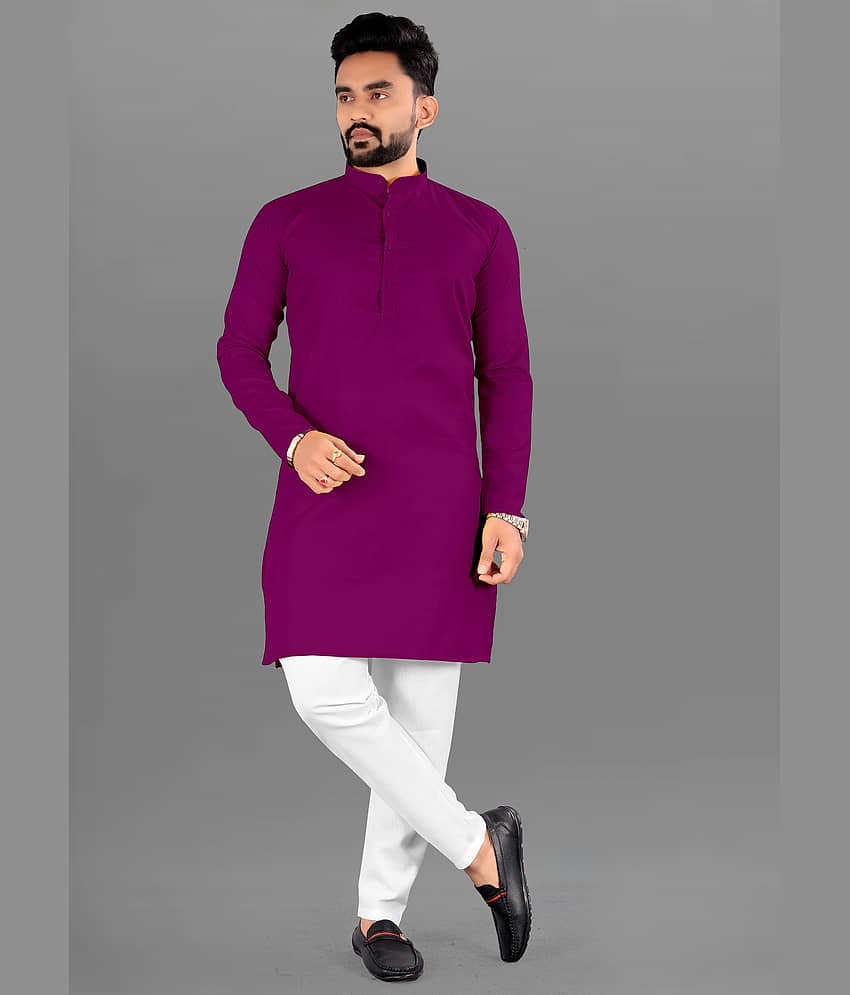 FRELURO Black Cotton Blend Regular Fit Men's Kurta Pyjama Set ( Pack of 1 ) - Kurtas & Kurta Sets | Buy online on ZillyBuy
