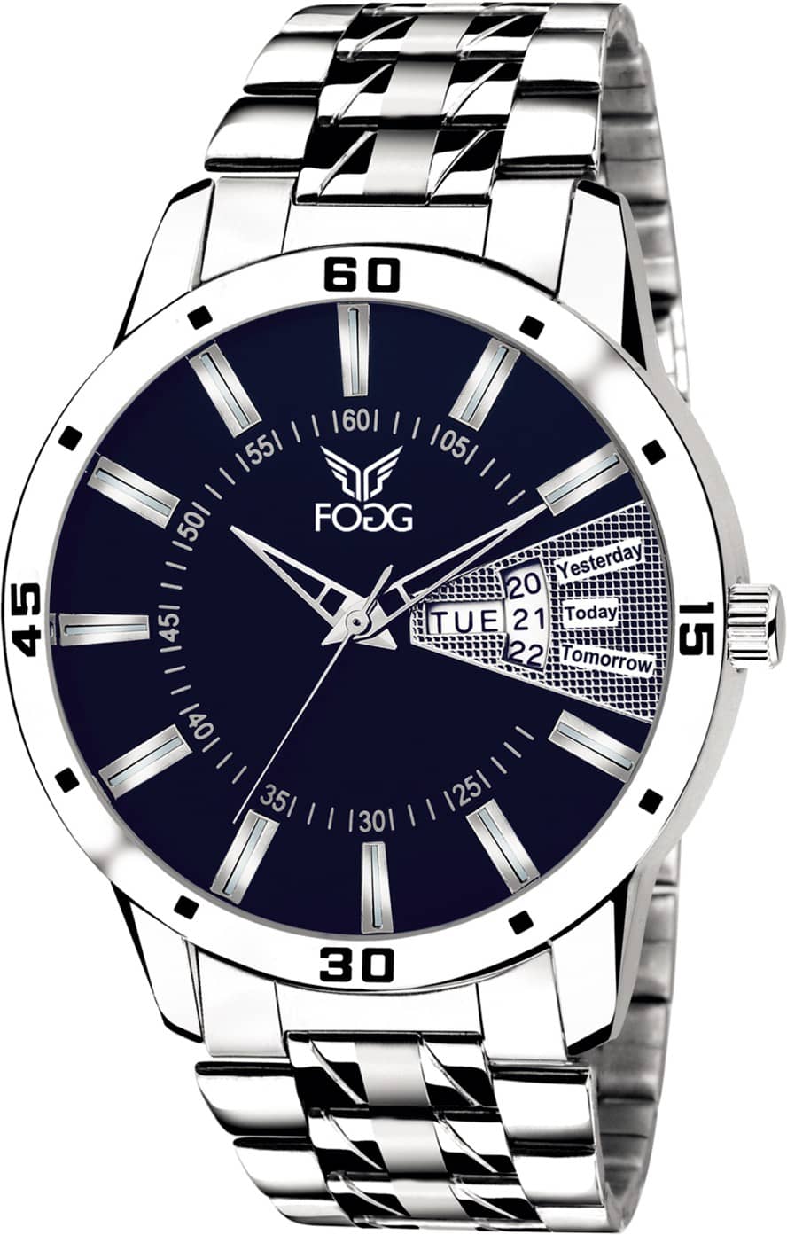Fogg Silver Metal Analog Men's Watch