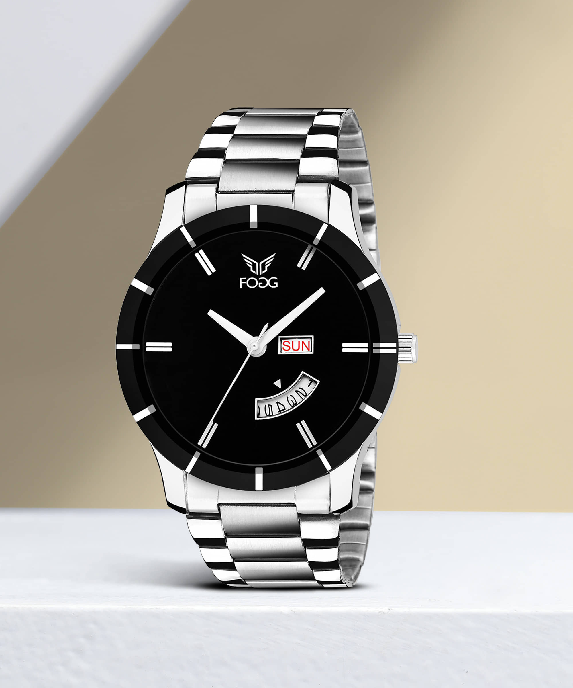 Fogg Silver Metal Analog Men's Watch