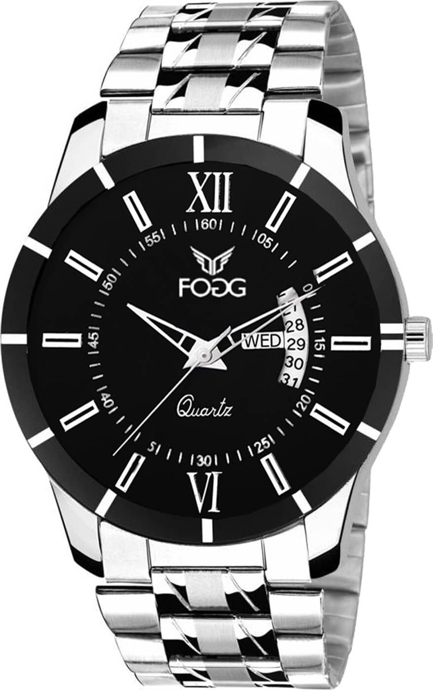 Fogg Silver Metal Analog Men's Watch