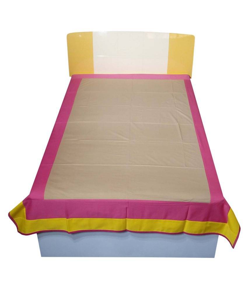 HUGS N RUGS Cotton 1 Single Bedsheet without Pillow cover ( Brown ) HUGS N RUGS Cotton 1 Single Bedsheet without Pillow cover ( Brown )
