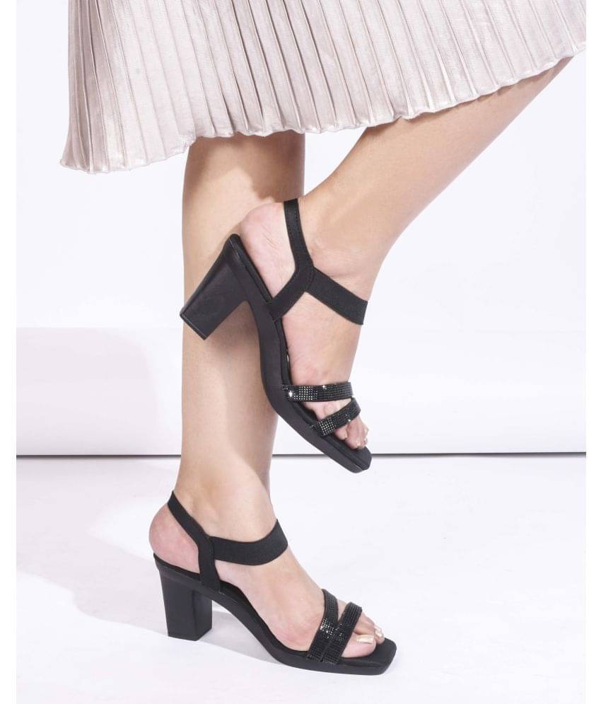     			JM Looks Black Women's Sandal Heels