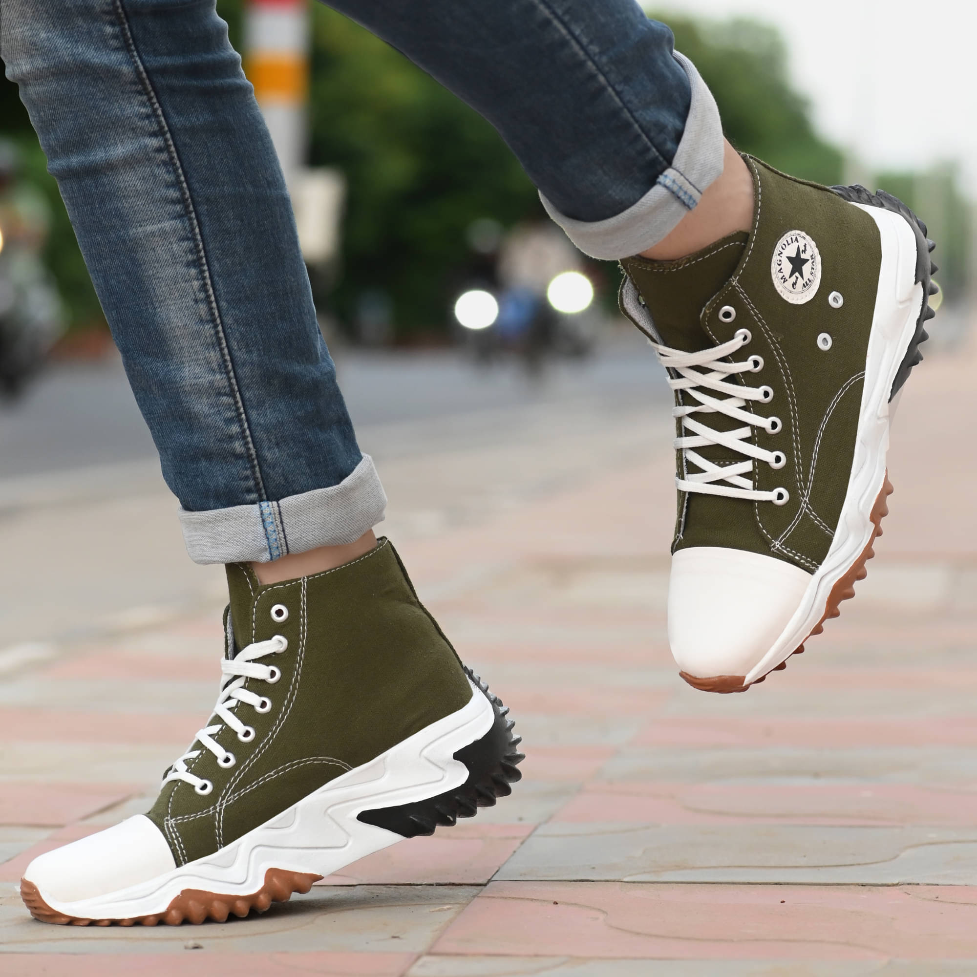     			Magnolia Green Men's High Tops Shoes