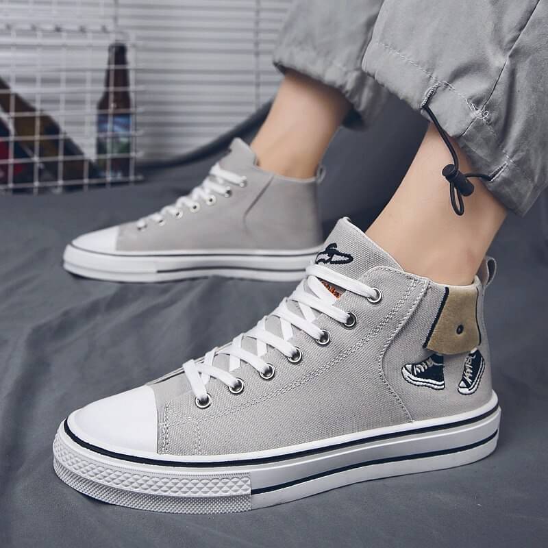     			Magnolia Grey Men's High Tops Shoes