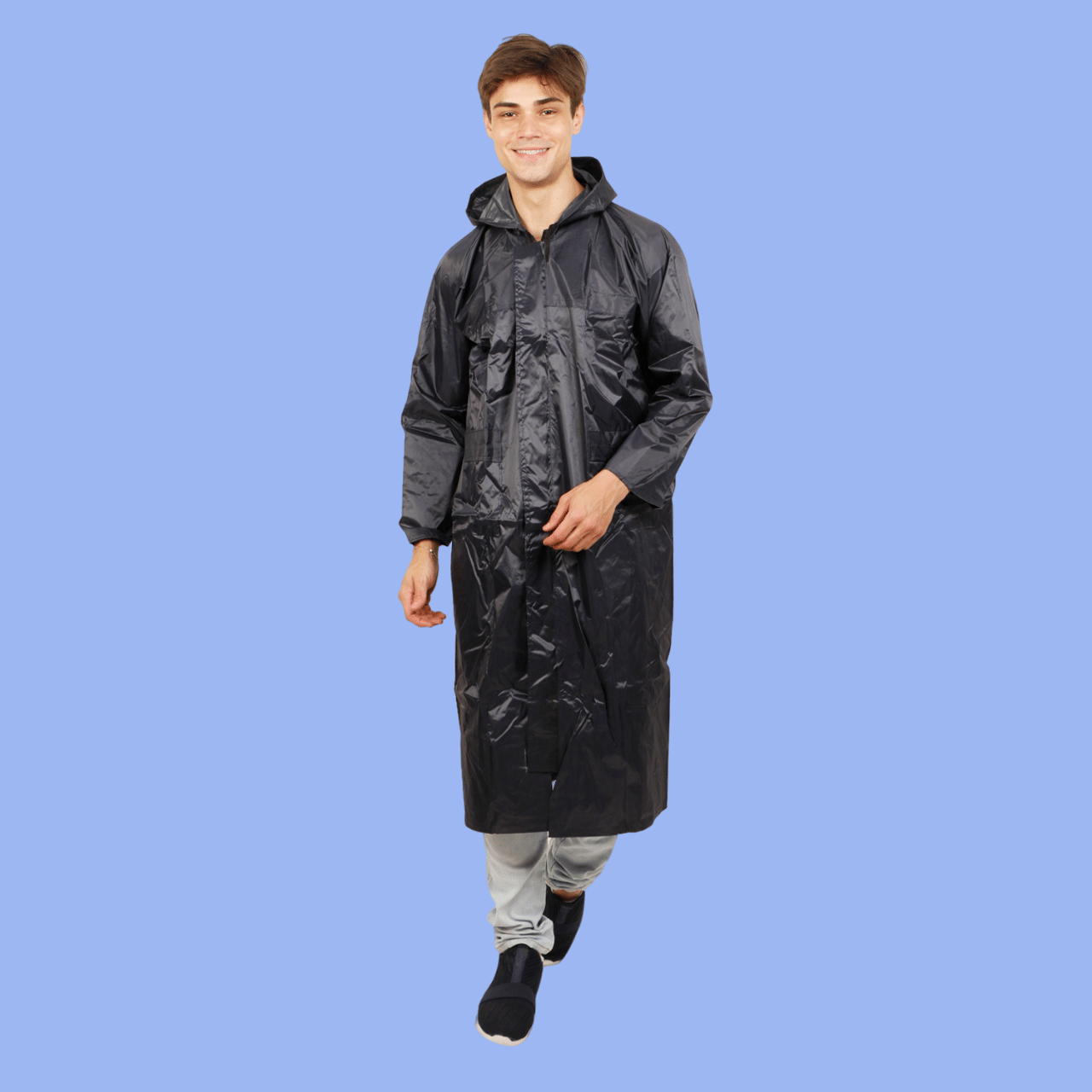    			PP Kurtis Black Polyester Men's Raincoat ( Pack of 1 )