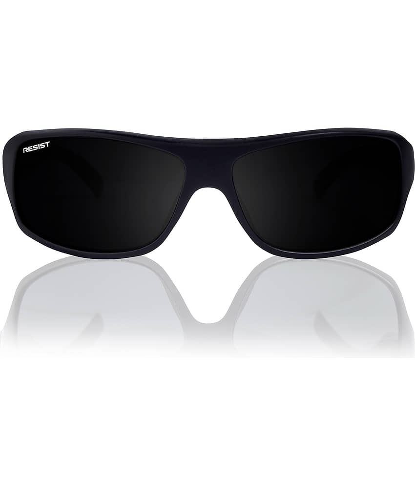 RESIST EYEWEAR Black Rectangular Sunglasses ( Pack of 1 ) - Sunglasses | Buy online on ZillyBuy