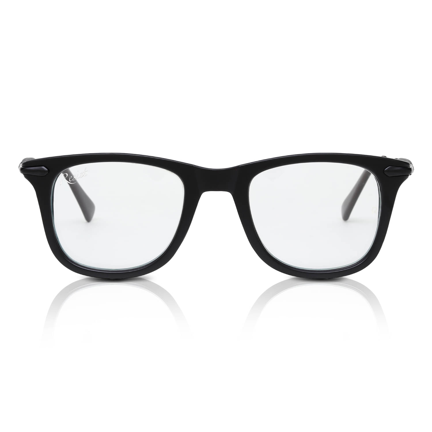     			RESIST EYEWEAR Black Rectangular Sunglasses ( Pack of 1 )