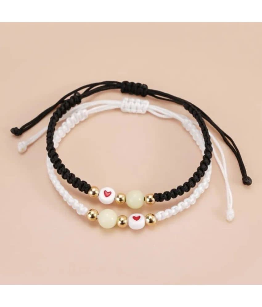 Thrillz Black Bracelet ( Pack of 2 ) - Bangles & Bracelets | Buy online on ZillyBuy