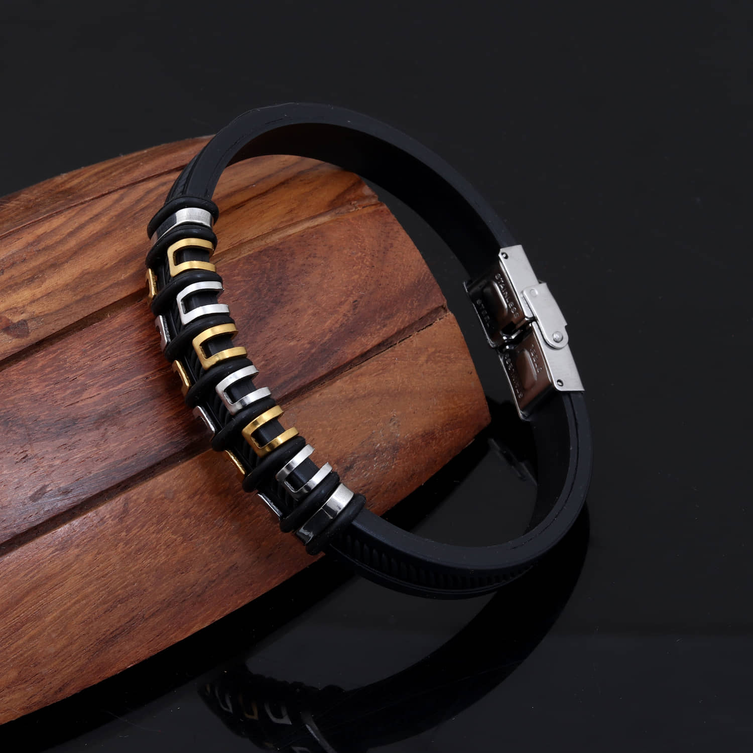 Thrillz Black Bracelet ( Pack of 1 ) - Bangles & Bracelets | Buy online on ZillyBuy
