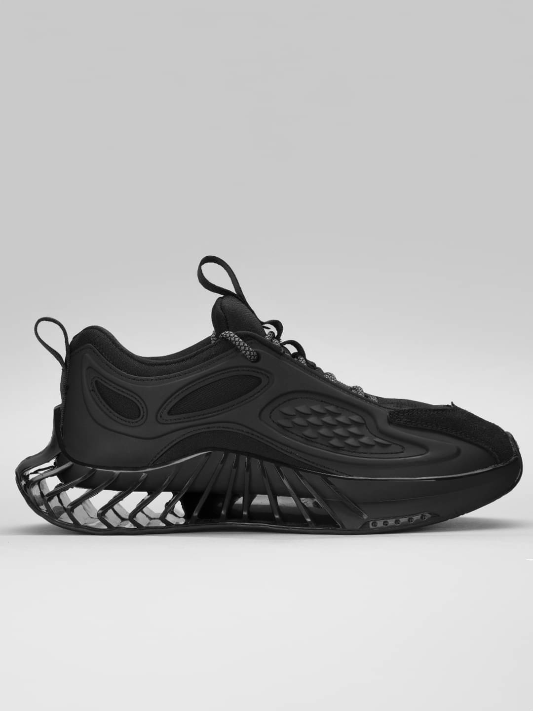     			ATOM SharpStride Black Men's Sneakers