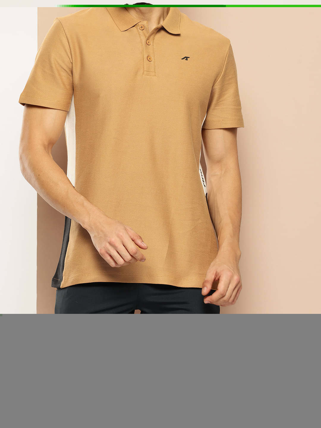 Alcis Beige Cotton Regular Fit Men's Sports Polo T-Shirt ( Pack of 1 ) Alcis Beige Cotton Regular Fit Men's Sports Polo T-Shirt ( Pack of 1 )