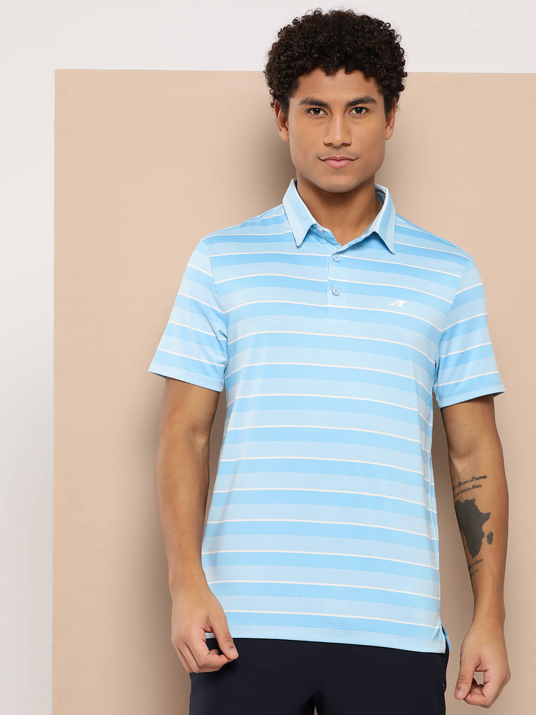 Alcis Blue Polyester Regular Fit Men's Sports Polo T-Shirt ( Pack of 1 )     			Alcis Blue Polyester Regular Fit Men's Sports Polo T-Shirt ( Pack of 1 )