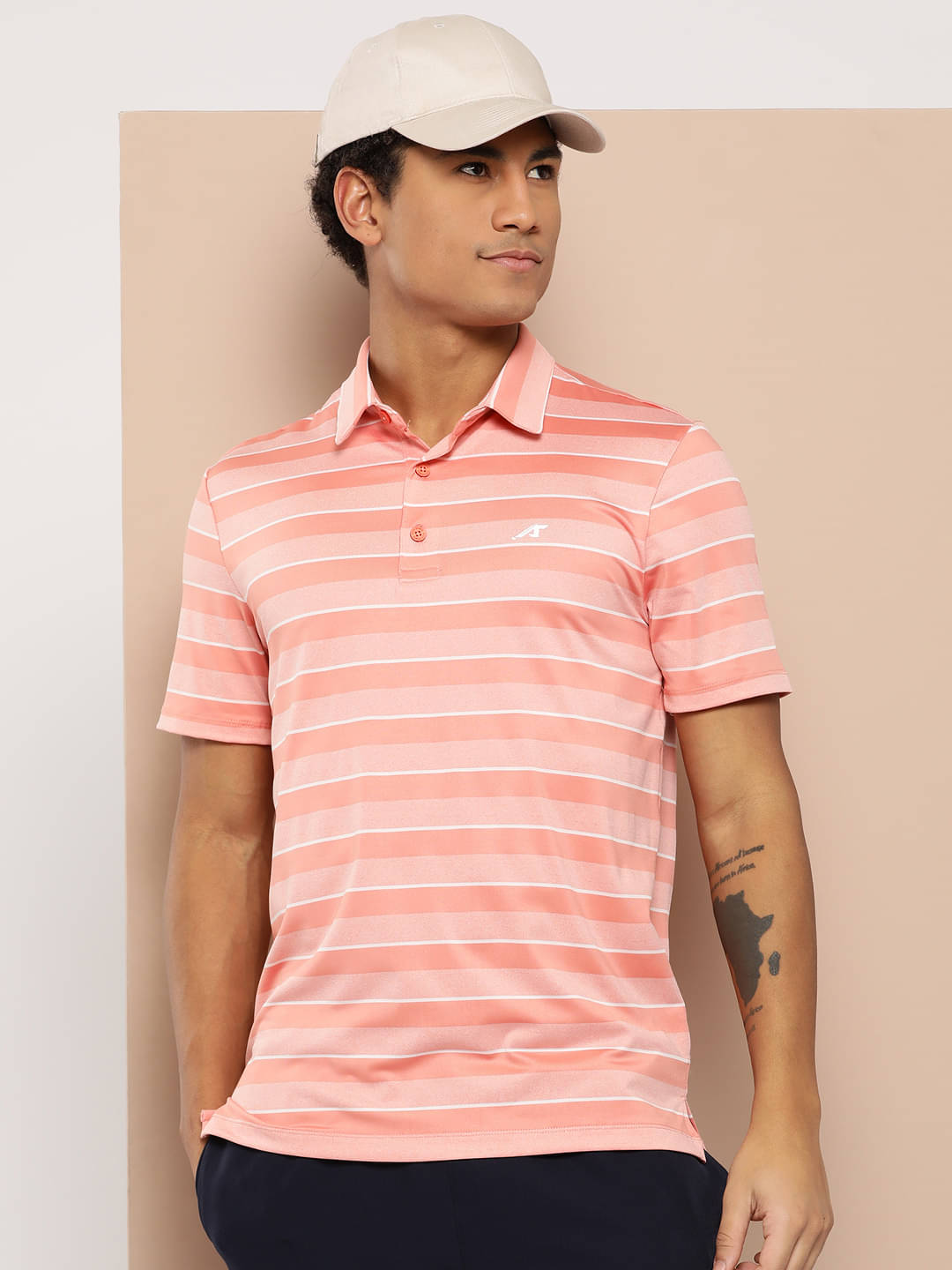     			Alcis Pink Polyester Regular Fit Men's Sports Polo T-Shirt ( Pack of 1 )