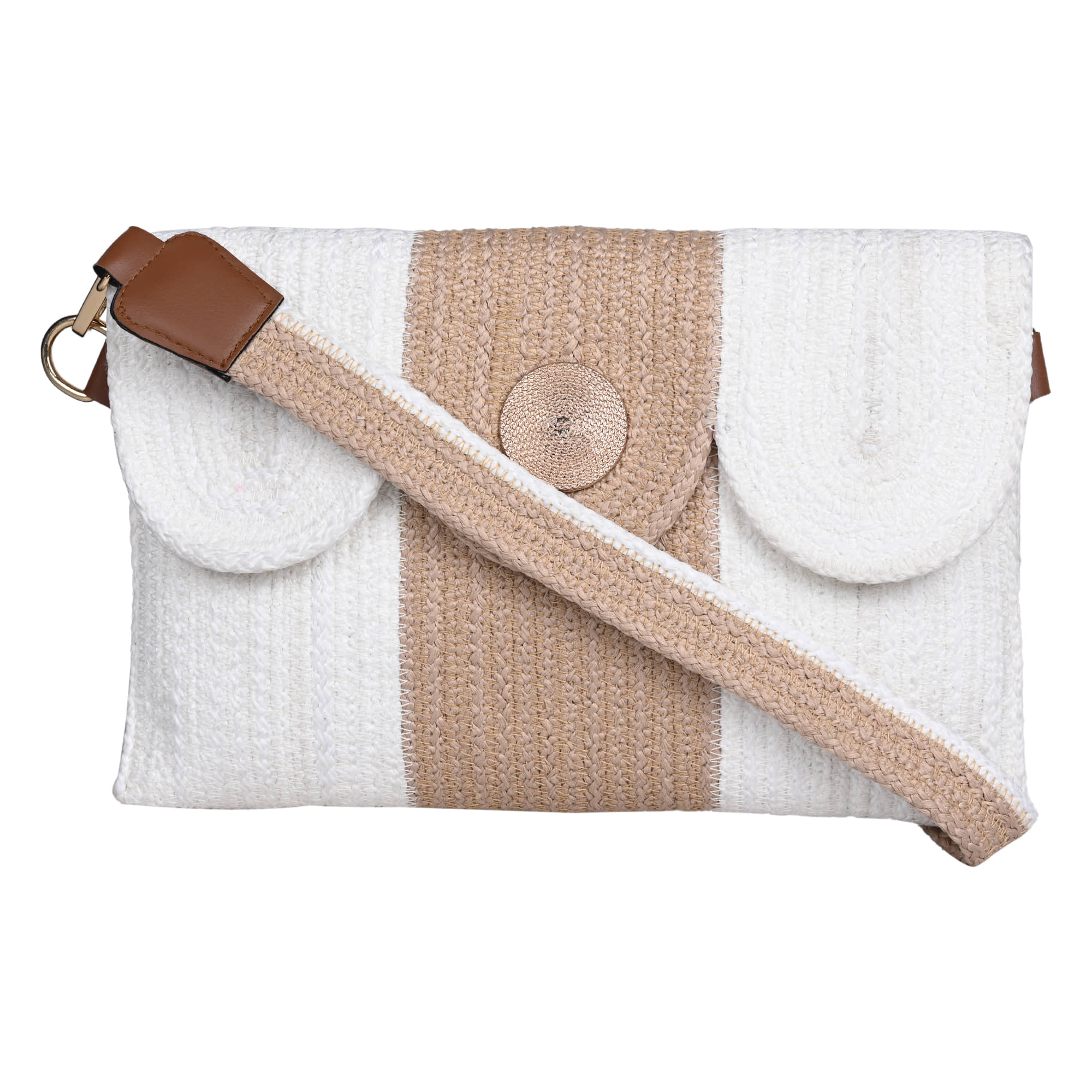 ENSAC Brown Jute Sling Bag - Handbags | Buy online on ZillyBuy