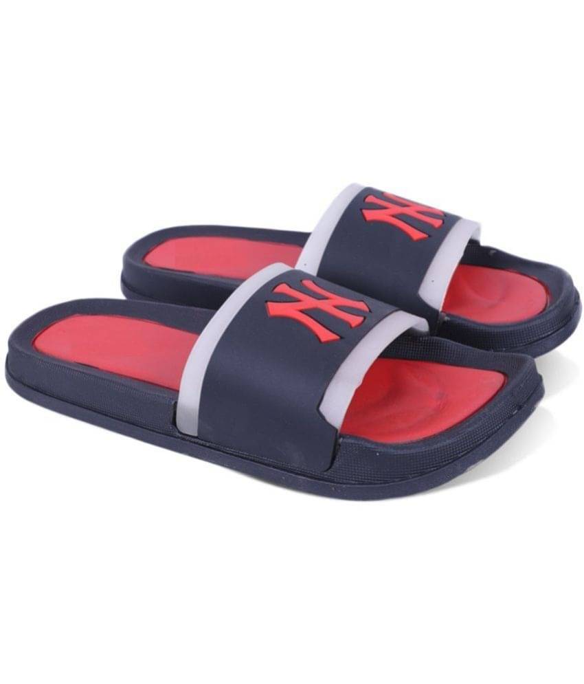 Fabbmate Red Men's Slide Flip Flop Fabbmate Red Men's Slide Flip Flop