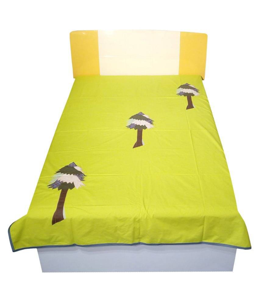 HUGS N RUGS Cotton 1 Single Bedsheet without Pillow cover ( Yellow ) HUGS N RUGS Cotton 1 Single Bedsheet without Pillow cover ( Yellow )