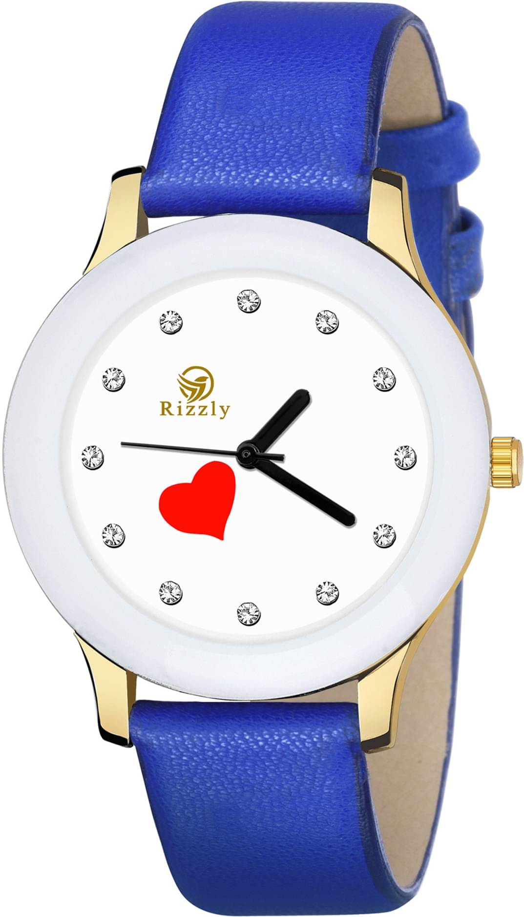     			Septem Blue Leather Analog Men's Watch