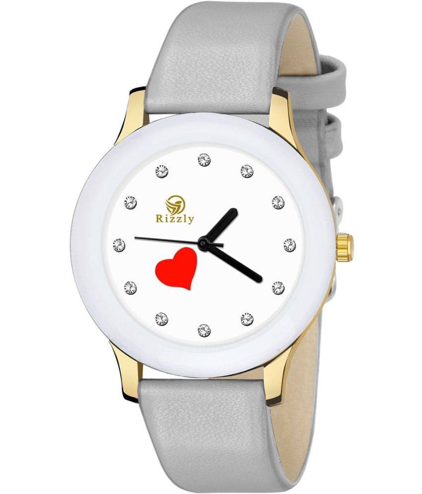     			Septem Dark Grey Leather Analog Men's Watch