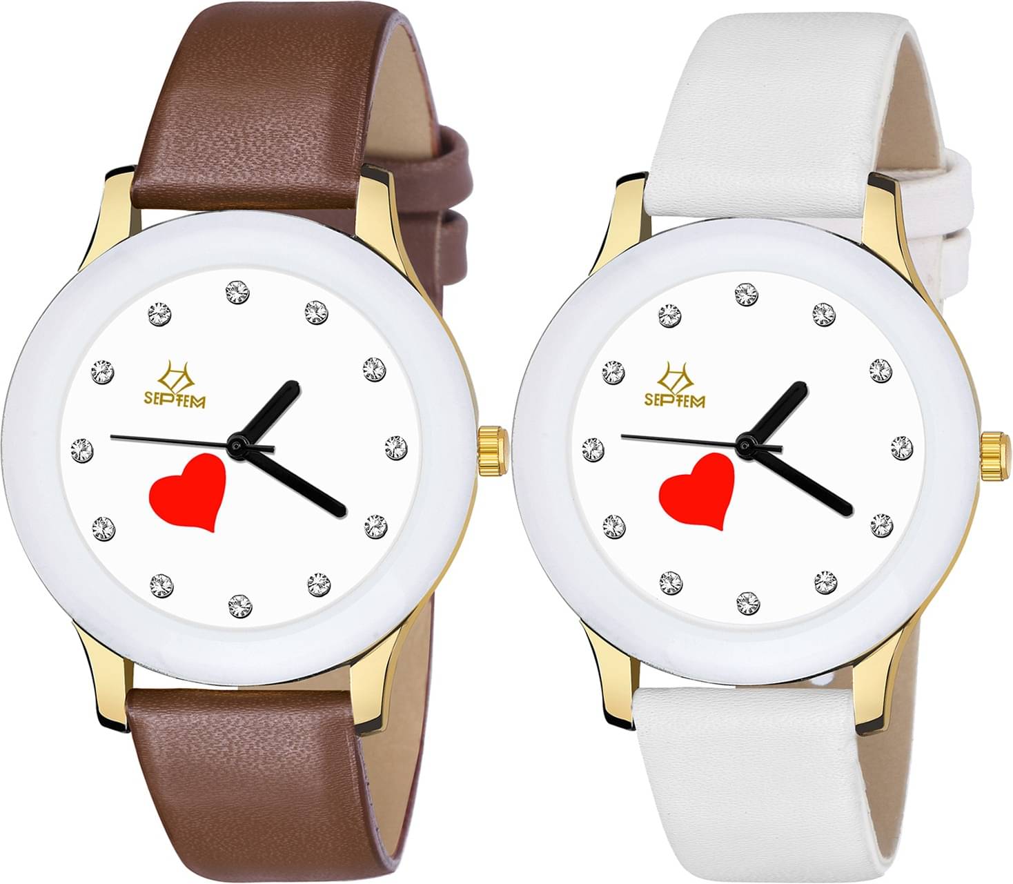     			Septem Multicolor Leather Analog Men's Watch
