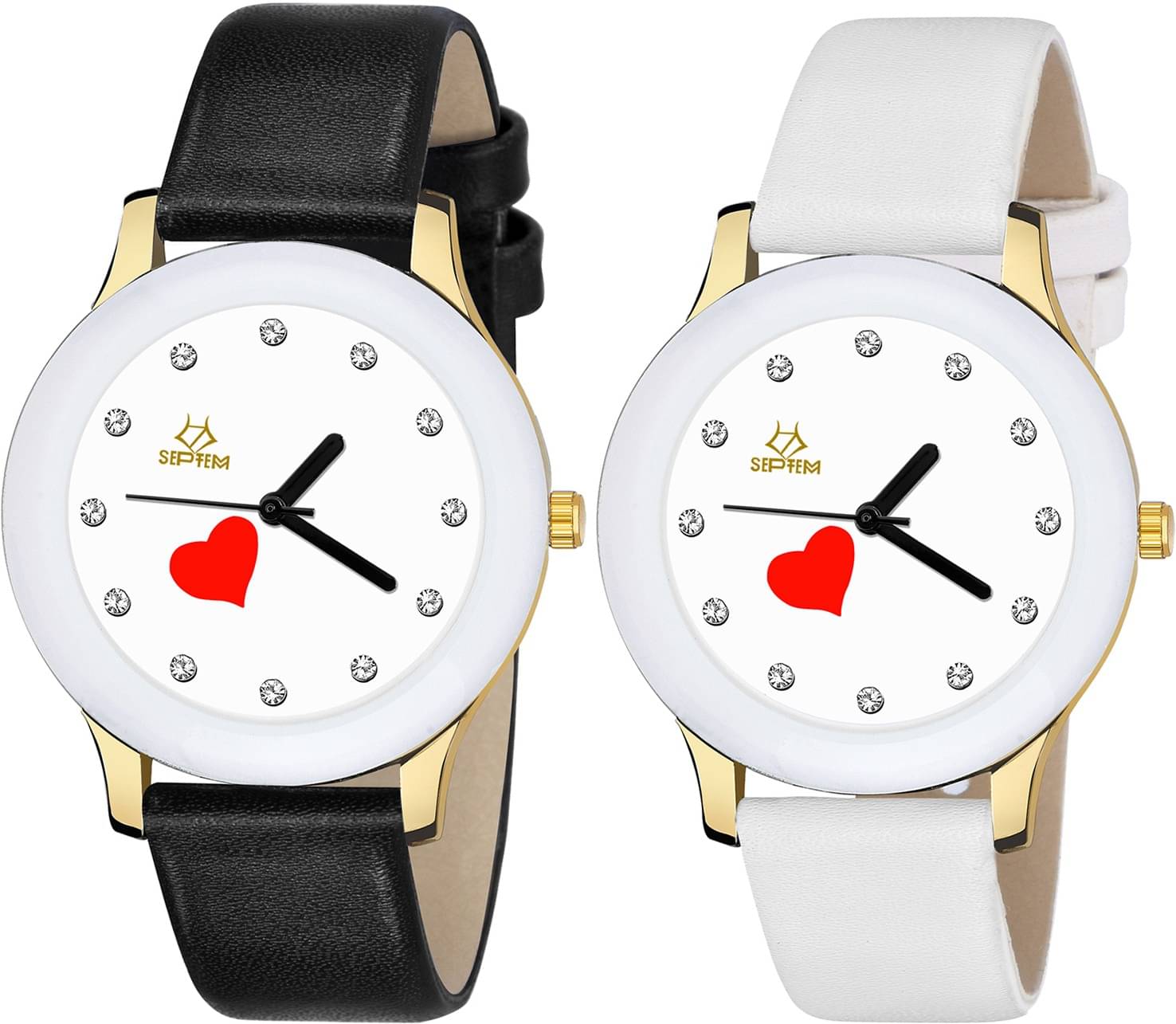     			Septem Multicolor Leather Analog Men's Watch
