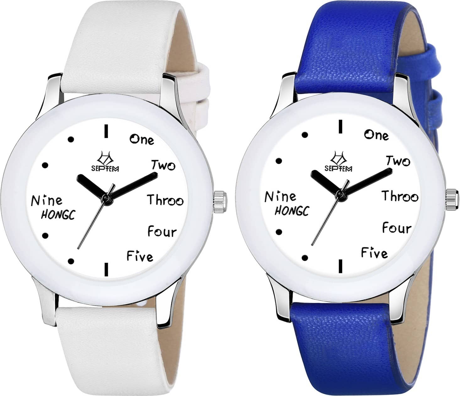 Septem Multicolor Leather Analog Men's Watch