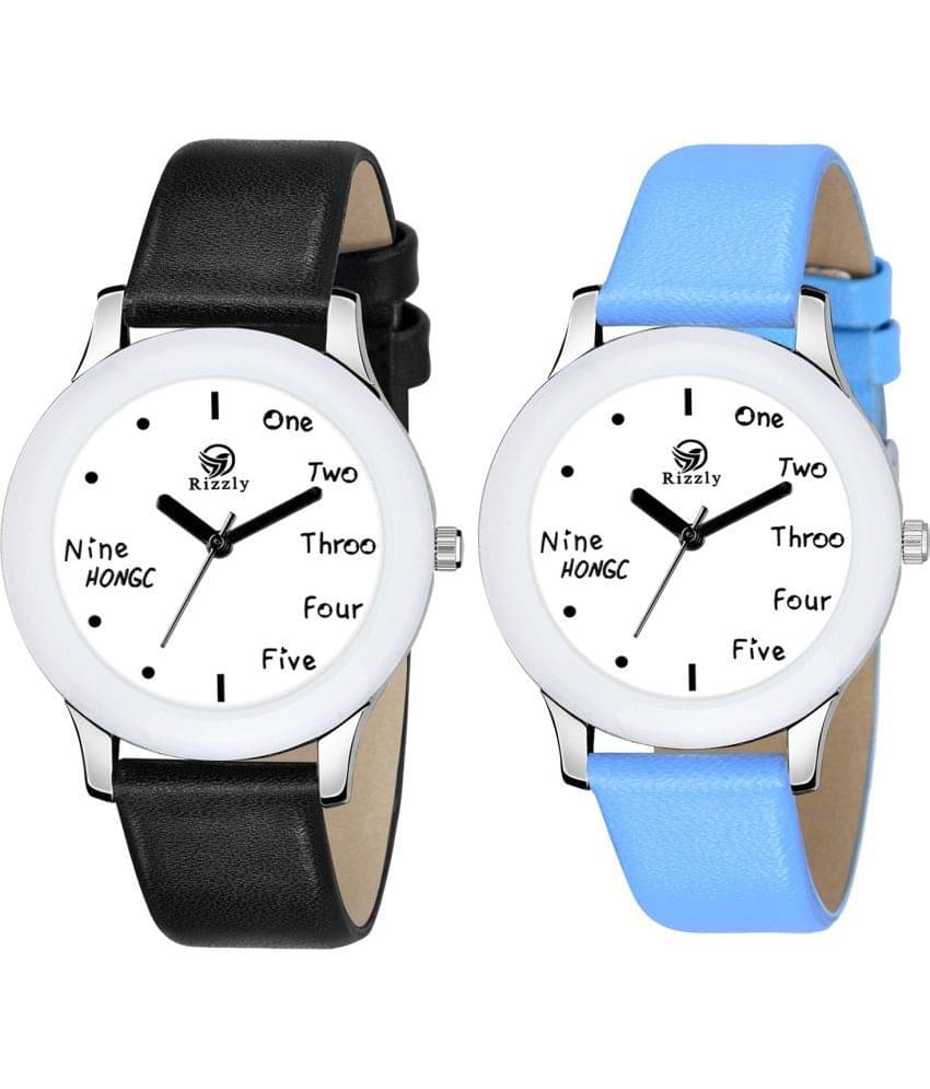     			Septem Multicolor Leather Analog Men's Watch