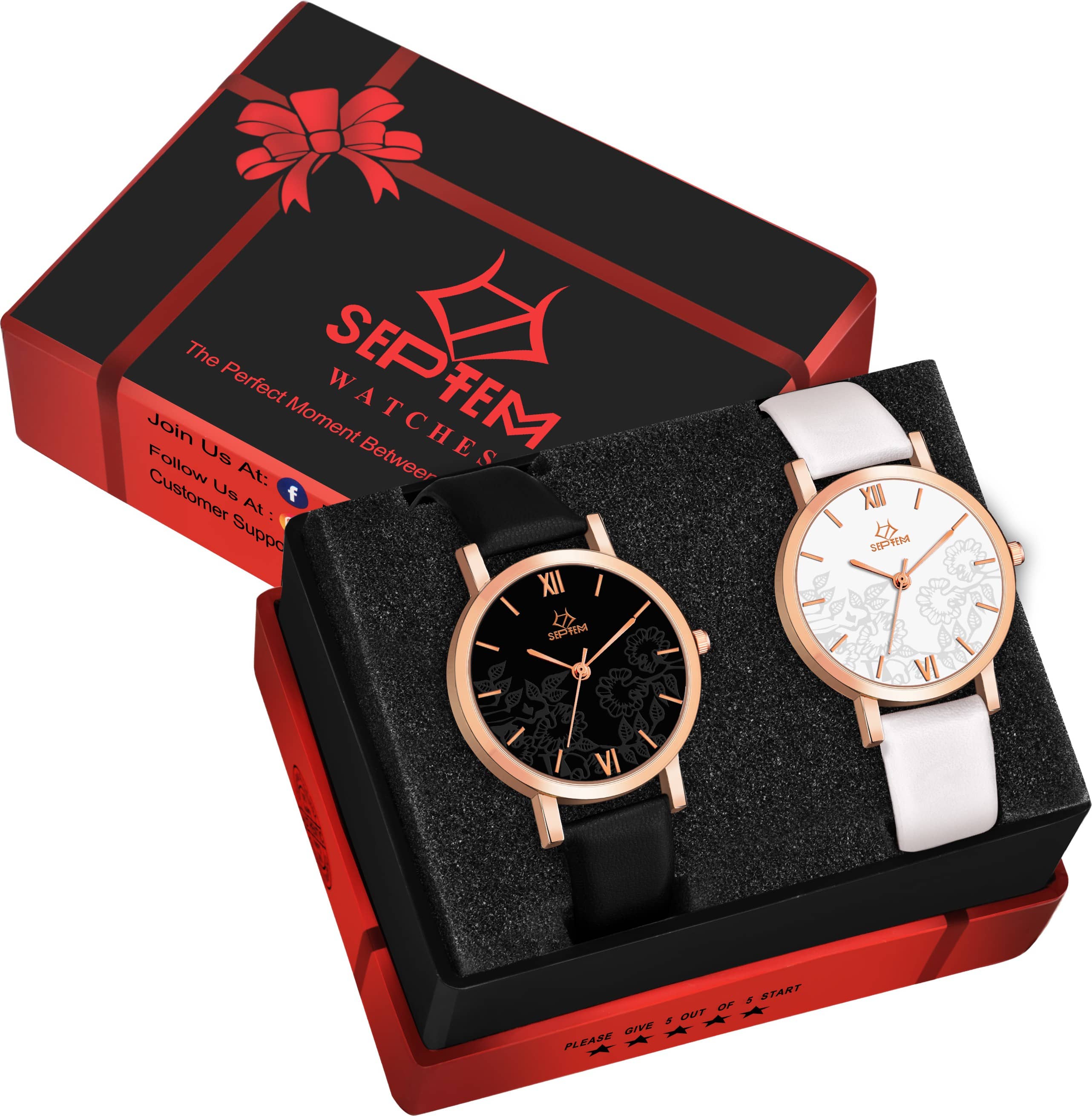 Septem Multicolor Leather Analog Men's Watch