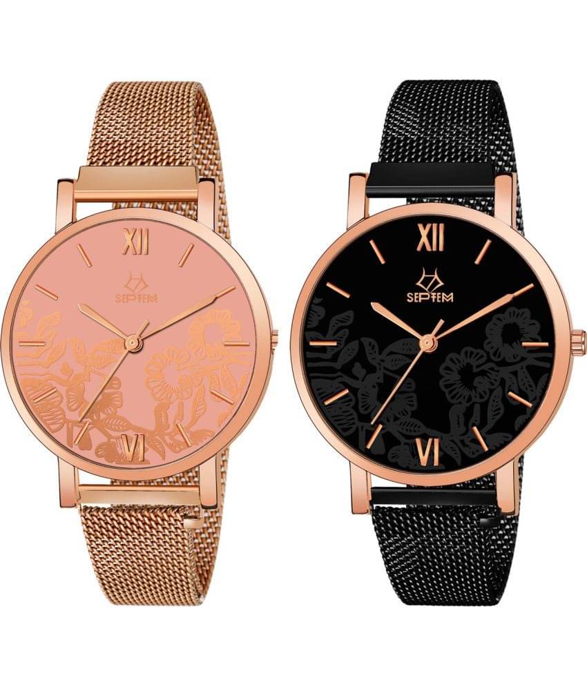     			Septem Multicolor Stainless Steel Analog Men's Watch