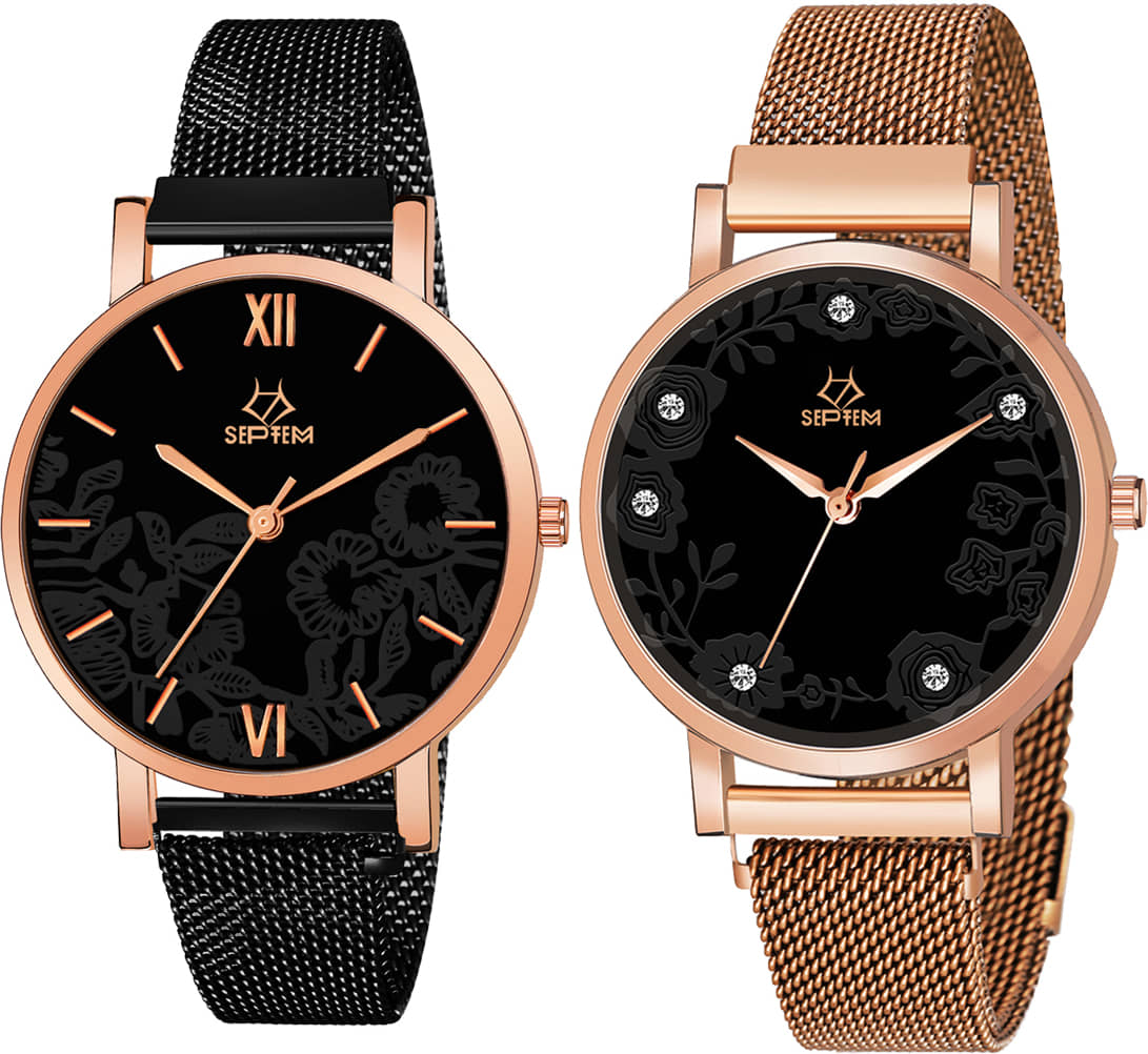 Septem Multicolor Stainless Steel Analog Men's Watch