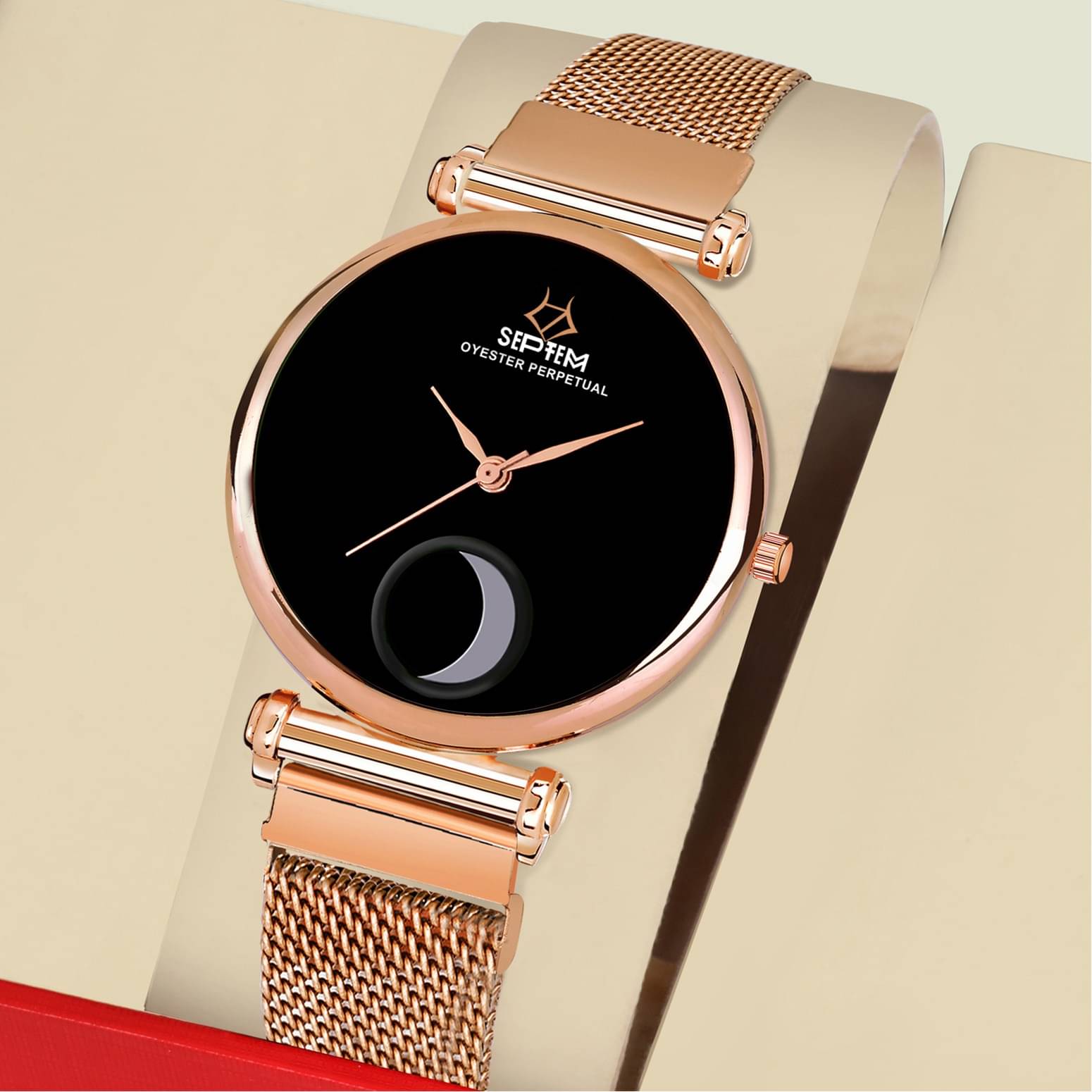     			Septem Rose Gold Metal Analog Men's Watch