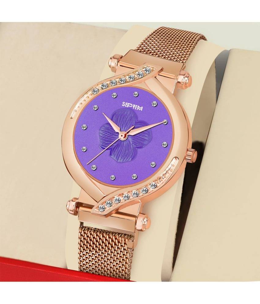     			Septem Rose Gold Metal Analog Men's Watch
