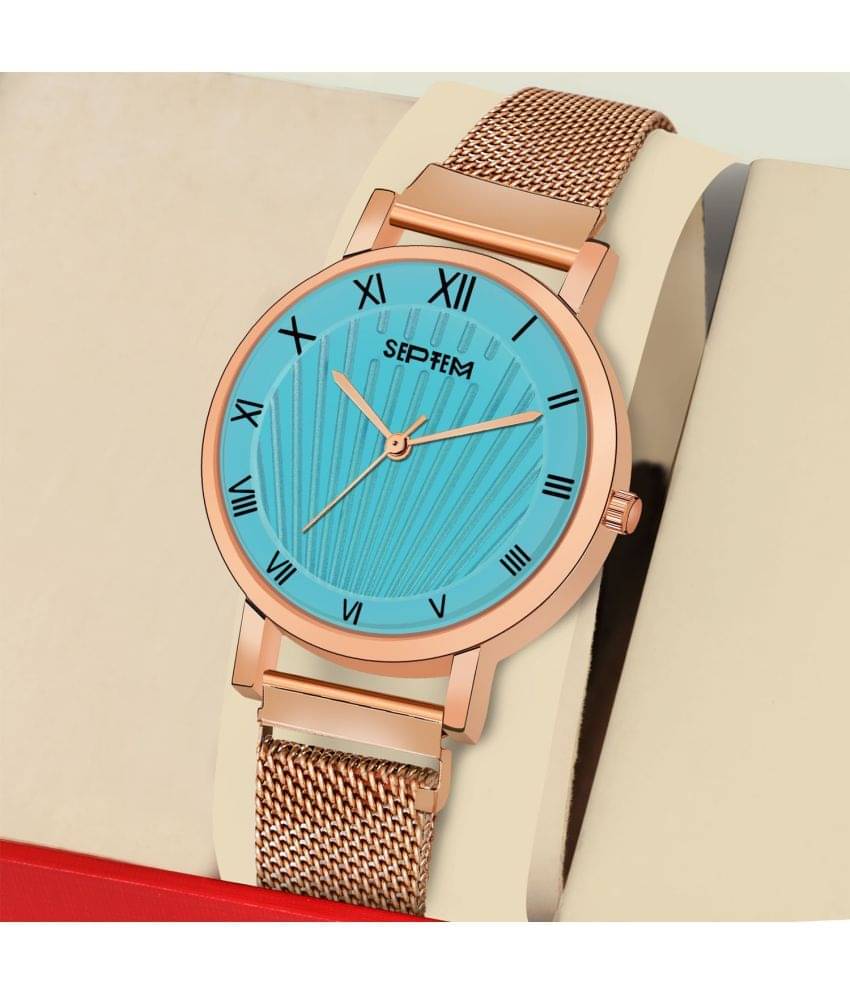     			Septem Rose Gold Metal Analog Men's Watch