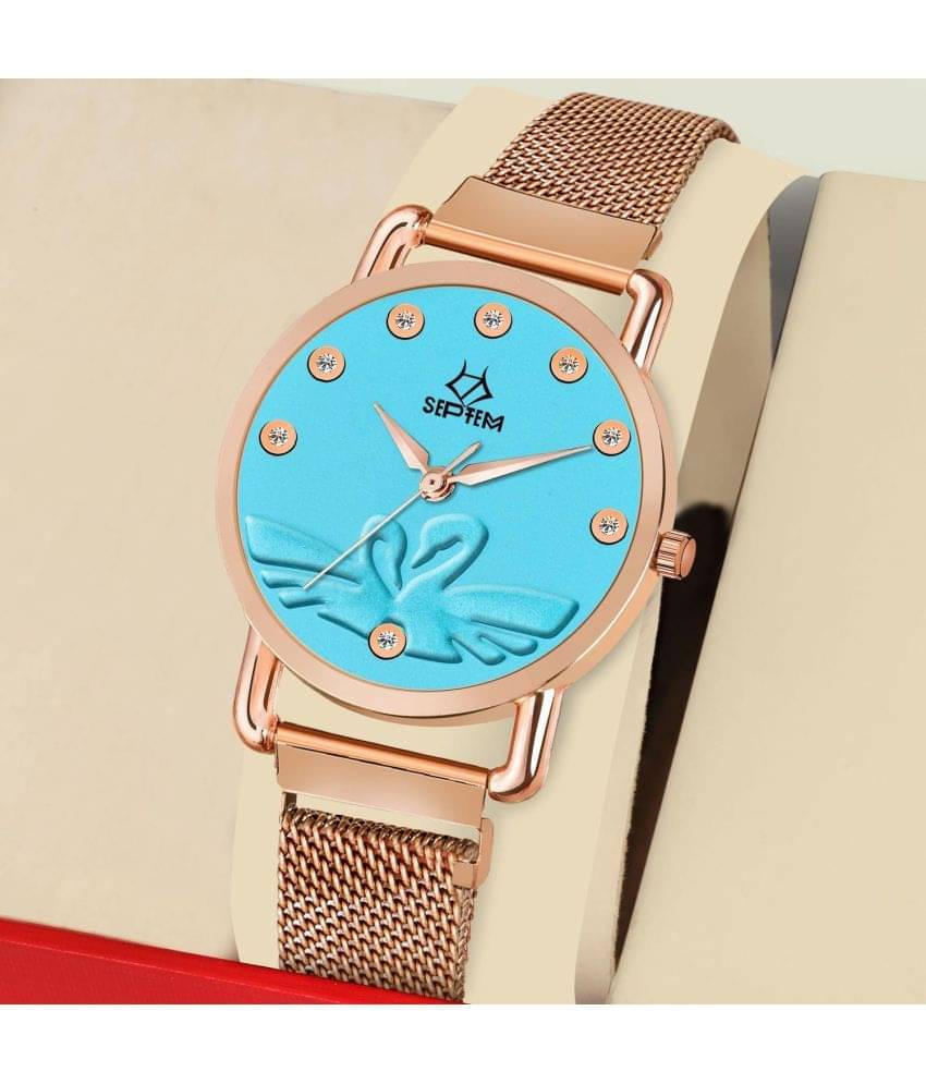     			Septem Rose Gold Metal Analog Men's Watch