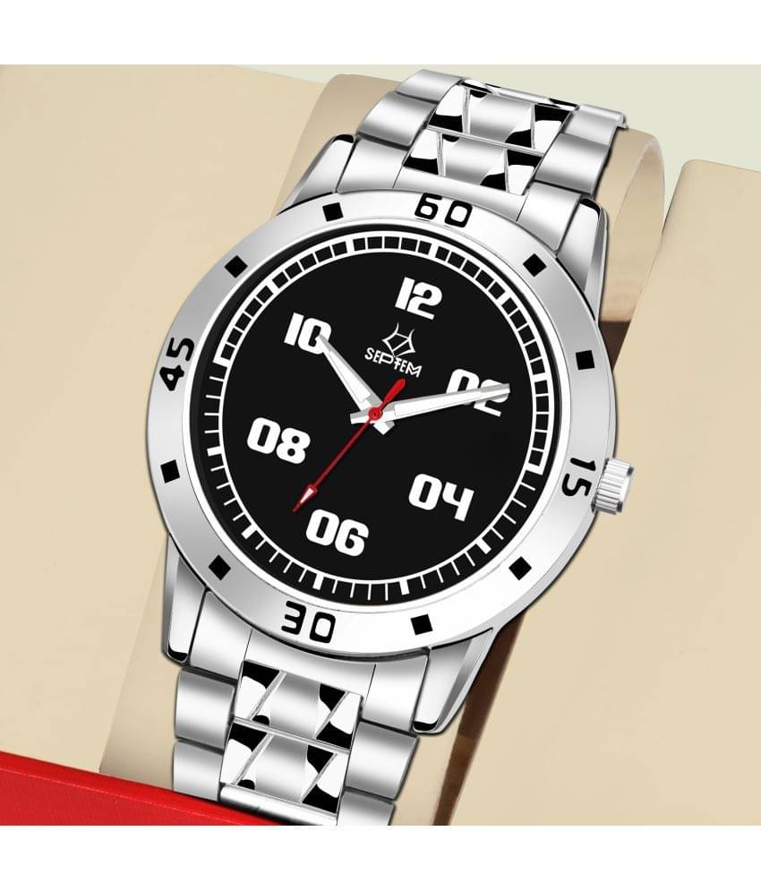     			Septem Silver Stainless Steel Analog Men's Watch
