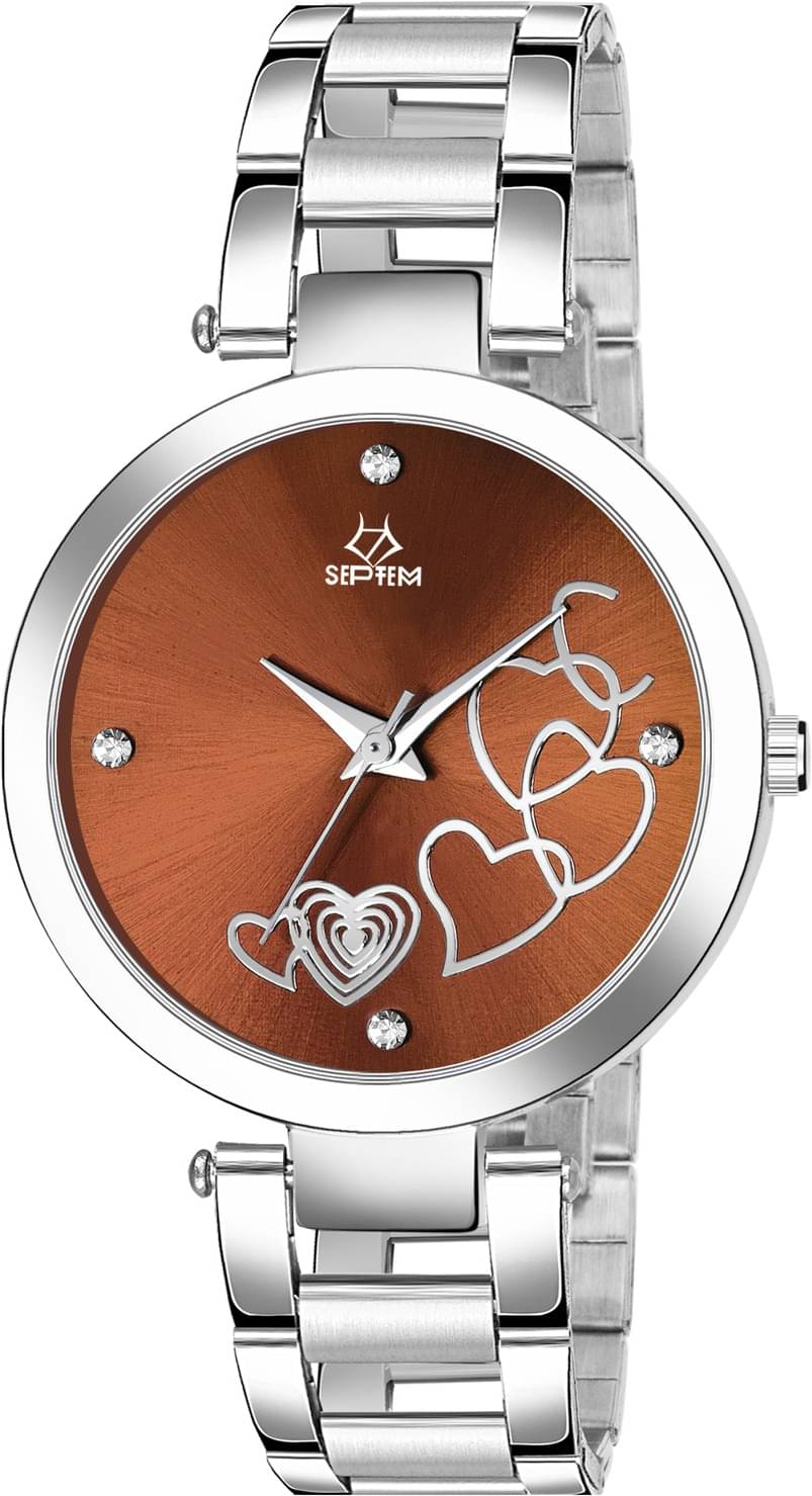     			Septem Silver Stainless Steel Analog Men's Watch