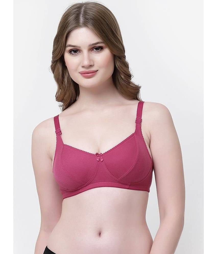 Softskin Pack of 6 Cotton Blend Non Padded Women's Plunge Bra ( Multicolor ) cozy bra