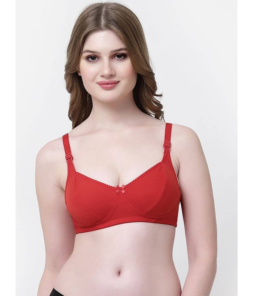 Softskin Pack of 6 Cotton Blend Non Padded Women's Plunge Bra ( Multicolor ) cozy bra