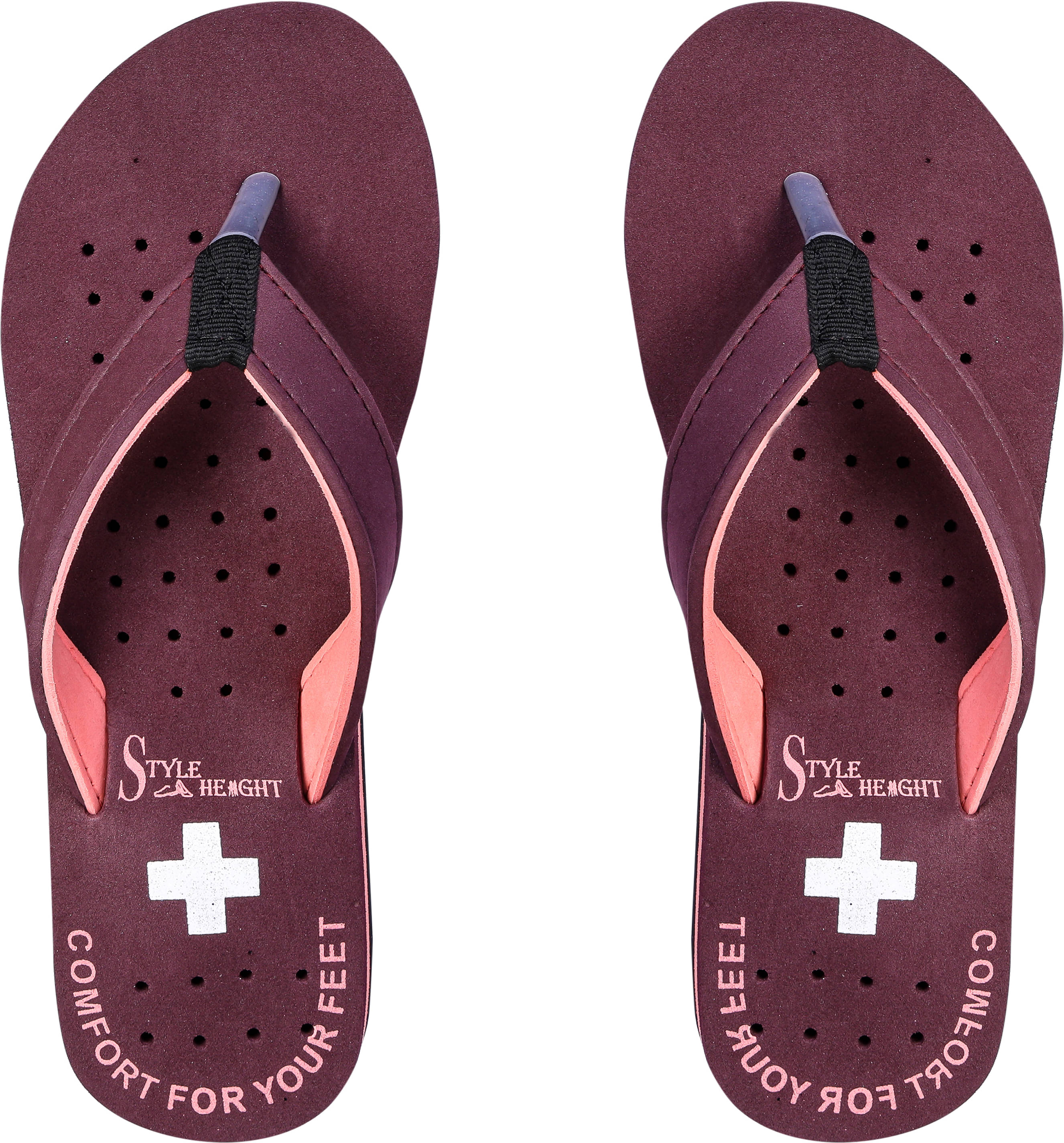     			Style Height Maroon Women's Thong Flip Flop