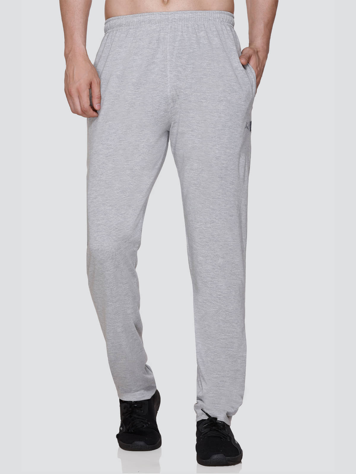 Zeffit Grey Cotton Blend Men's Sports Trackpants ( Pack of 1 ) - Track Pants | Buy online on ZillyBuy
