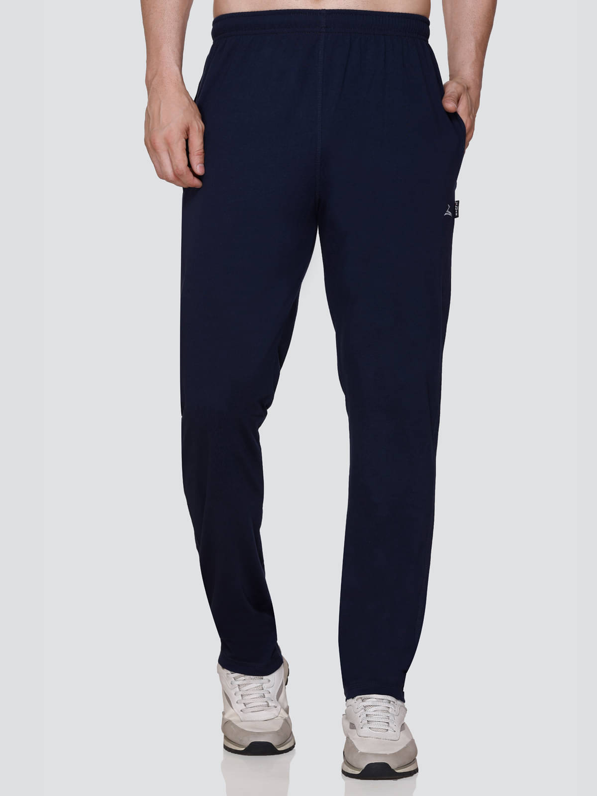 Zeffit Navy Cotton Blend Men's Sports Trackpants ( Pack of 1 ) Zeffit Navy Cotton Blend Men's Sports Trackpants ( Pack of 1 )