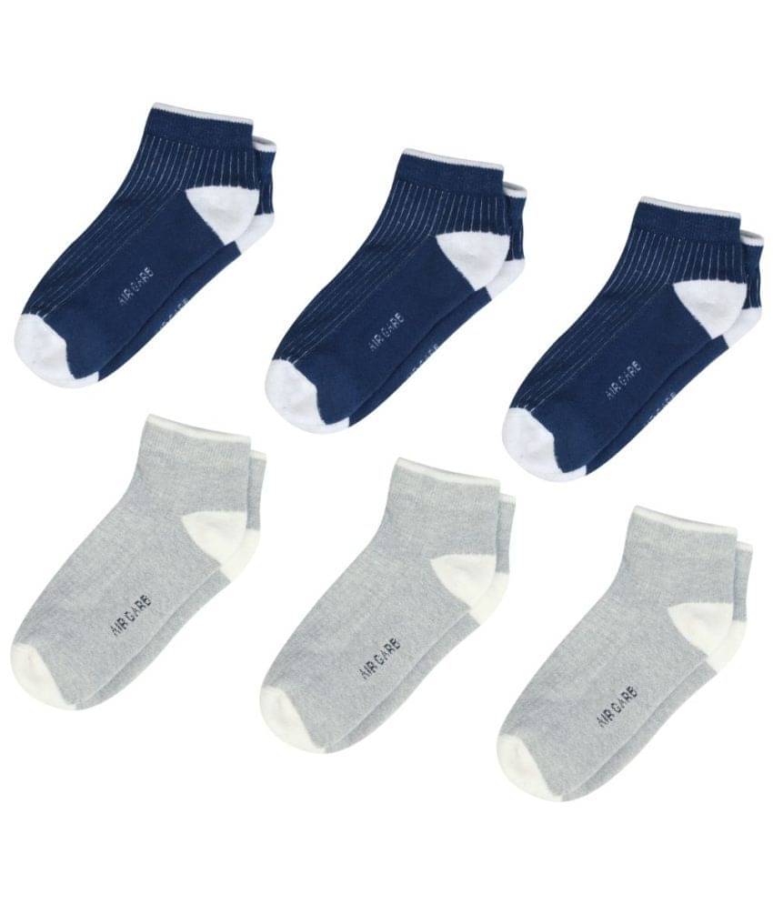     			AIR GARB Cotton Men's Colorblock Multicolor Low Cut Socks ( Pack of 6 )