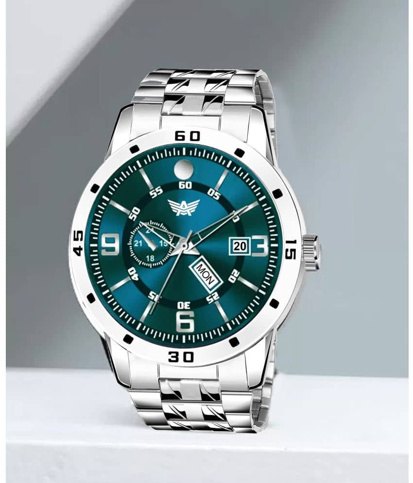 Abrexo Silver Stainless Steel Analog Men's Watch