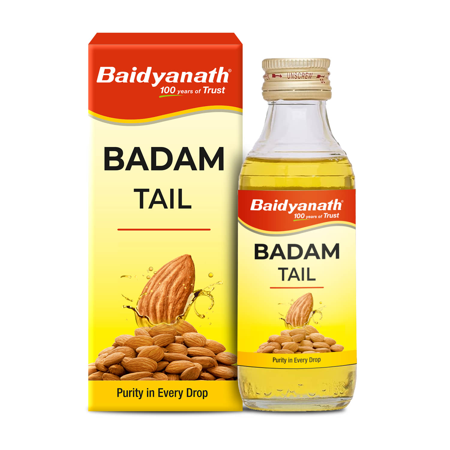 Baidyanath Badam Tail - 50Ml | Rich In Vitamin-E For Healthy Hair & Skin Hair Oil